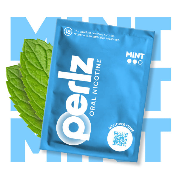 Perlz sachet with mint leaves