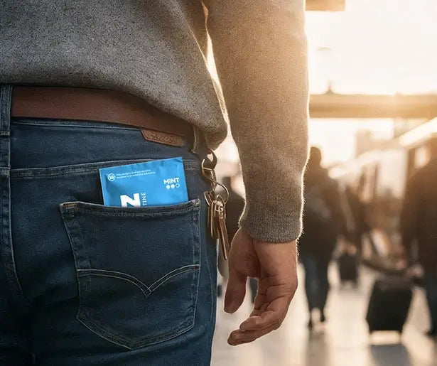 Perlz Sachet in back pocket of jeans